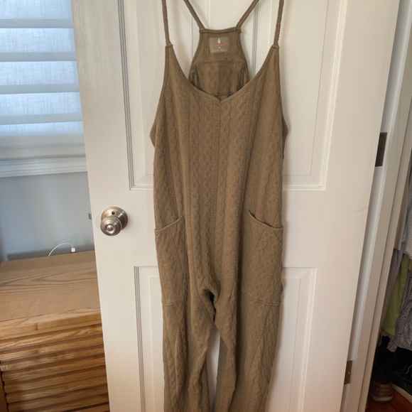 FP Movement Free People Hot Shot Cable Onesie Green - Picture 3 of 6